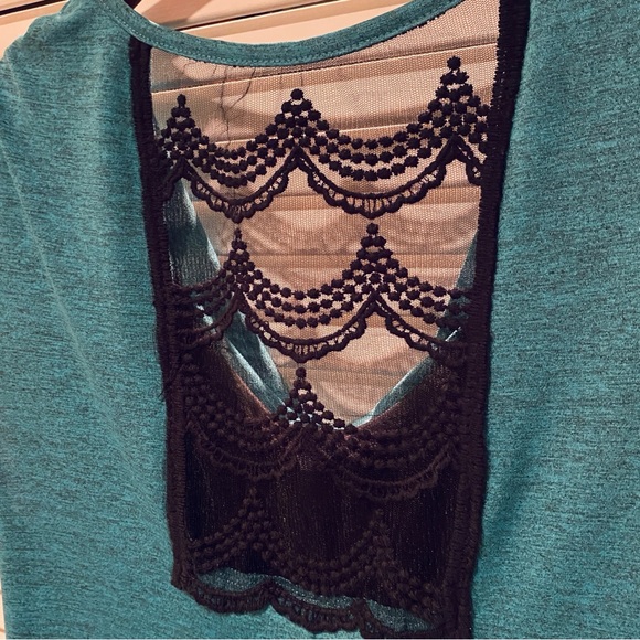 ALYX Drape Front Lace Back Sleeveless Blouse Top XL - Picture 7 of 16